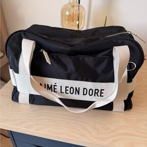 Aime Leon Dore Black nylon duffle bag